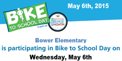 Bike to Bower School on May 6, 2015